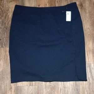 Alfani Blue Pencil Skirt Professional Office Wear Comfortable Midi